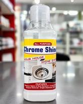 All Purpose Chrome Shine Cleaner 200ml – Powerful Stain, Rust And Grease Removal For Bright And Shiny Stainless Steel Surfaces