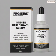 Proskire Intense Hair Growth Serum – Redensyl, Procapil, Biotin Hair Fall Control Serum - 30ml