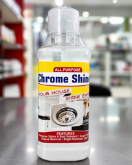 All Purpose Chrome Shine Cleaner 200ml – Powerful Stain, Rust And Grease Removal For Bright And Shiny Stainless Steel Surfaces